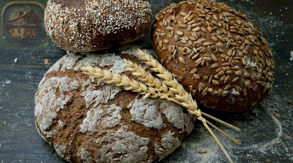 pan integral de masa fermentada, pan de centeno, trigo